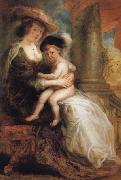 Peter Paul Rubens Helene Fourment and her Eldest Son Frans oil painting artist